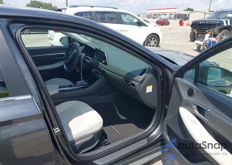 2022 Hyundai Sonata Hybrid Blue из США, поврежденный, VIN KMHL24JJ5NA048435